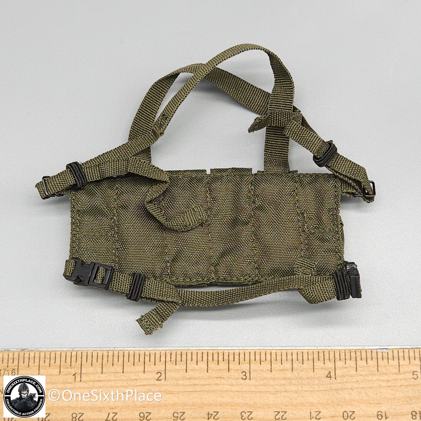 1:6 scale Toy Soldier Delta Force OD Green BHI Chest Rig for 12" Figures