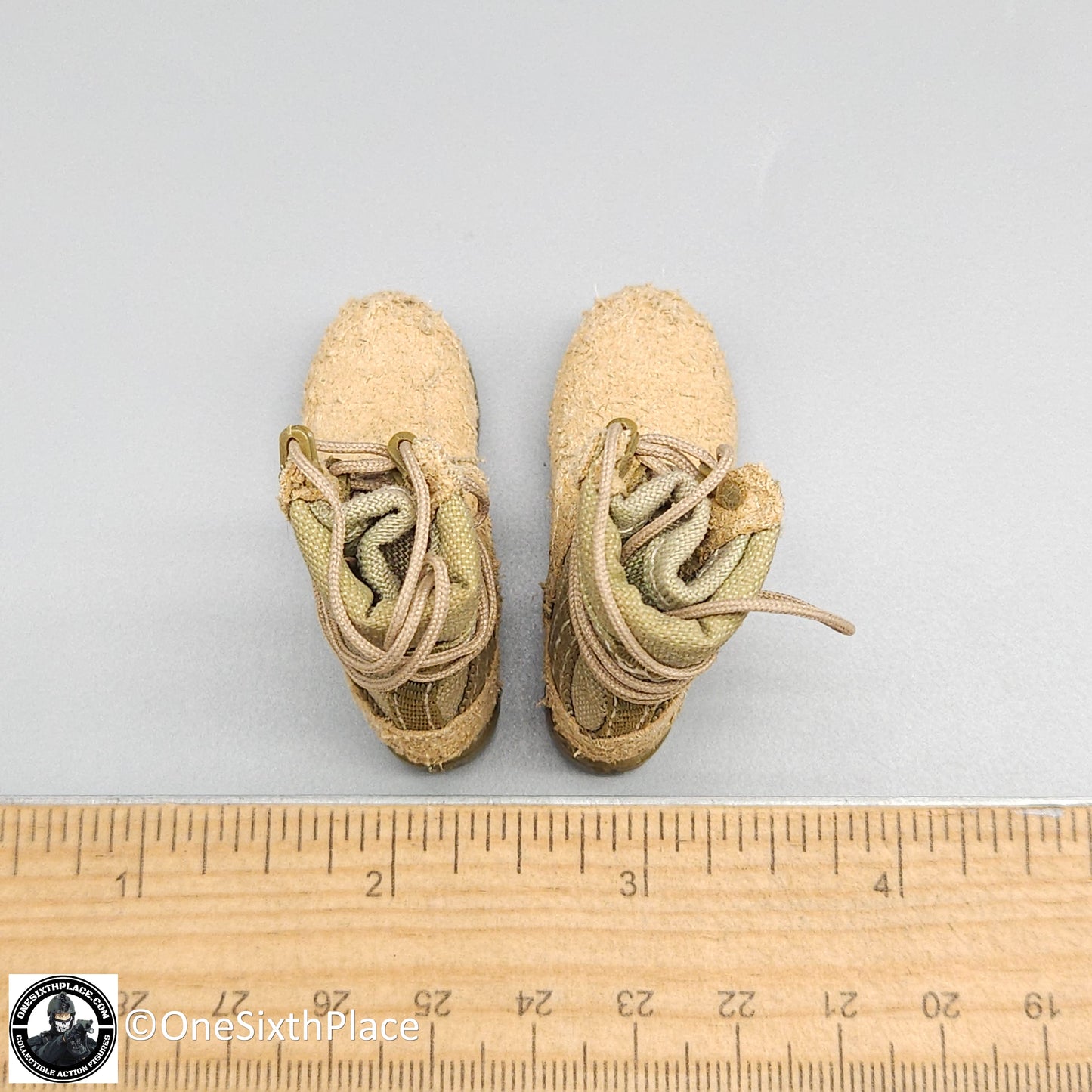 1:6 scale ACE Tan Desert Danner Boots USED for 12" Figures