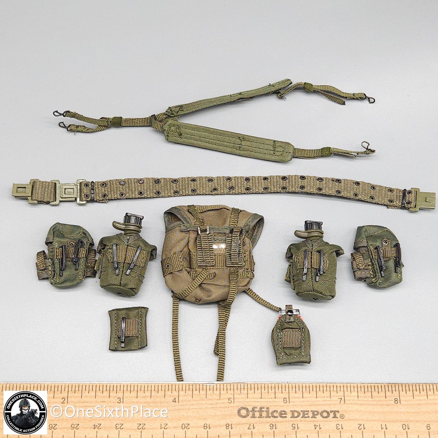 1:6 scale Toy Soldier LC2 Belt Suspenders Pouch Set for 12" Figures