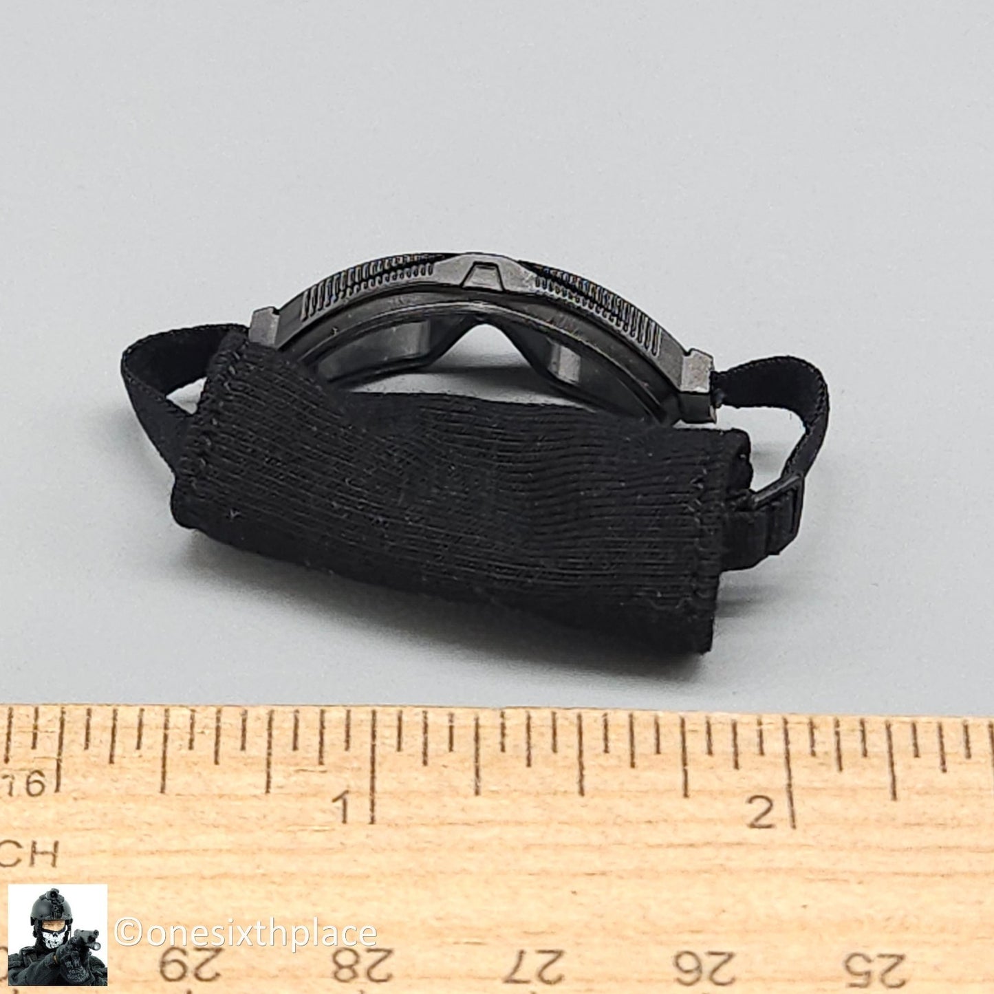 1:6 Easy & Simple Russian Rapid Response SOBR S Black Goggles for 12" Figures