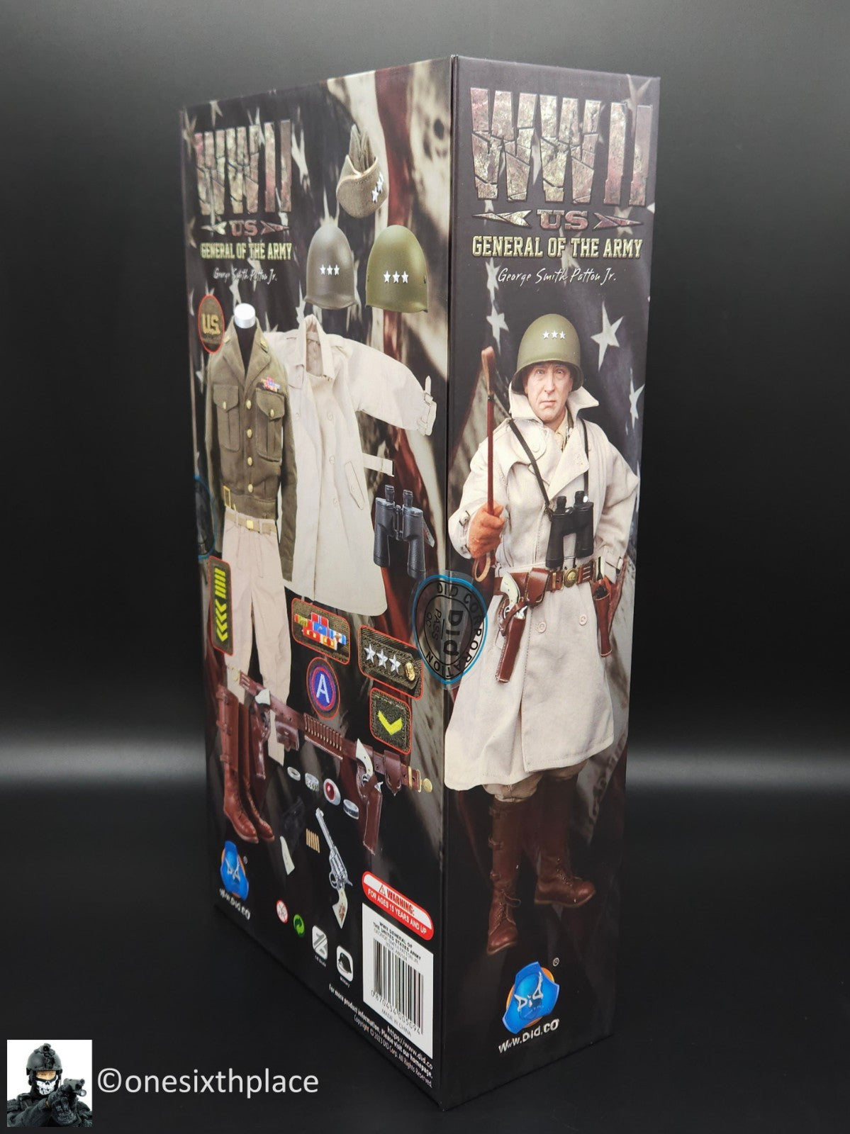 1:6 scale DiD WWII General of US Army George Smith Patton Jr. 12" Figure A80164