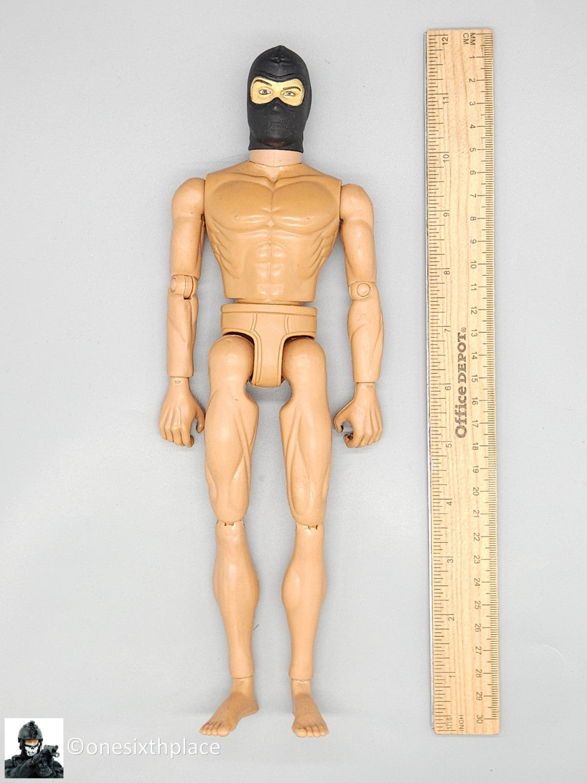 1:6 scale Ultimate Soldier SWAT Male Body w/ Balaclava Mask Head 12" Figure