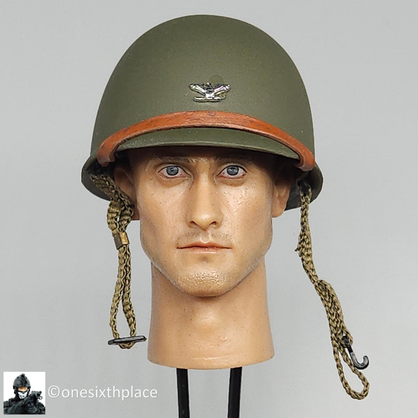 1:6 scale BBI Vietnam Green Beret Metal M1 Helmet for 12" Figures WWII