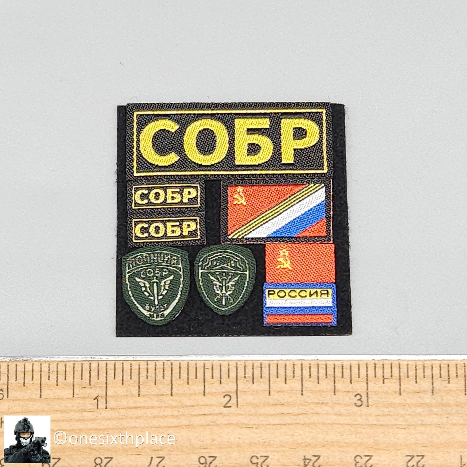 1:6 Easy & Simple Russian Rapid Response SOBR S Patches Set for 12" Figures