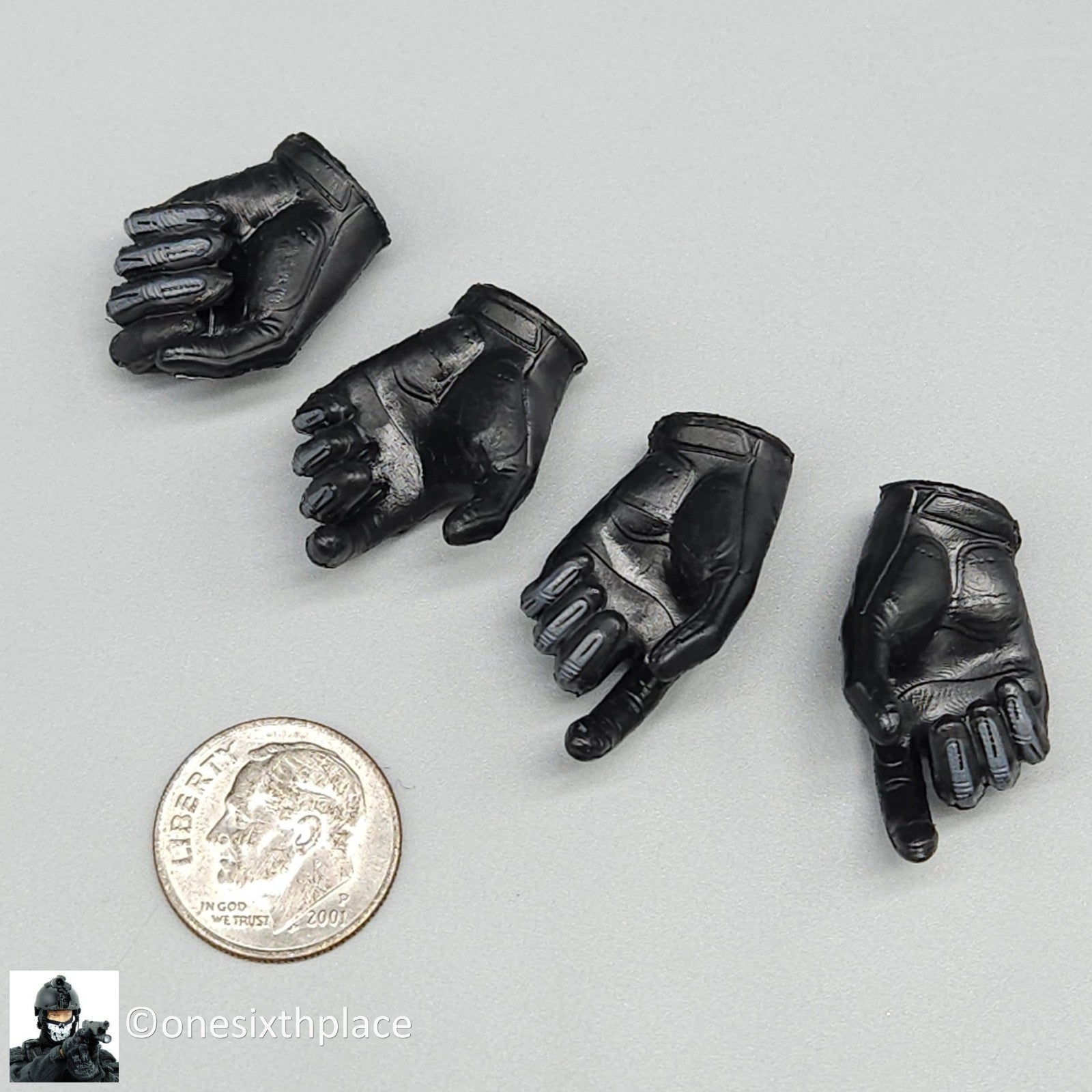 1:6 Very Cool Mobile Task Force Alpha-9 Female Gloved Hands for 12" Figures