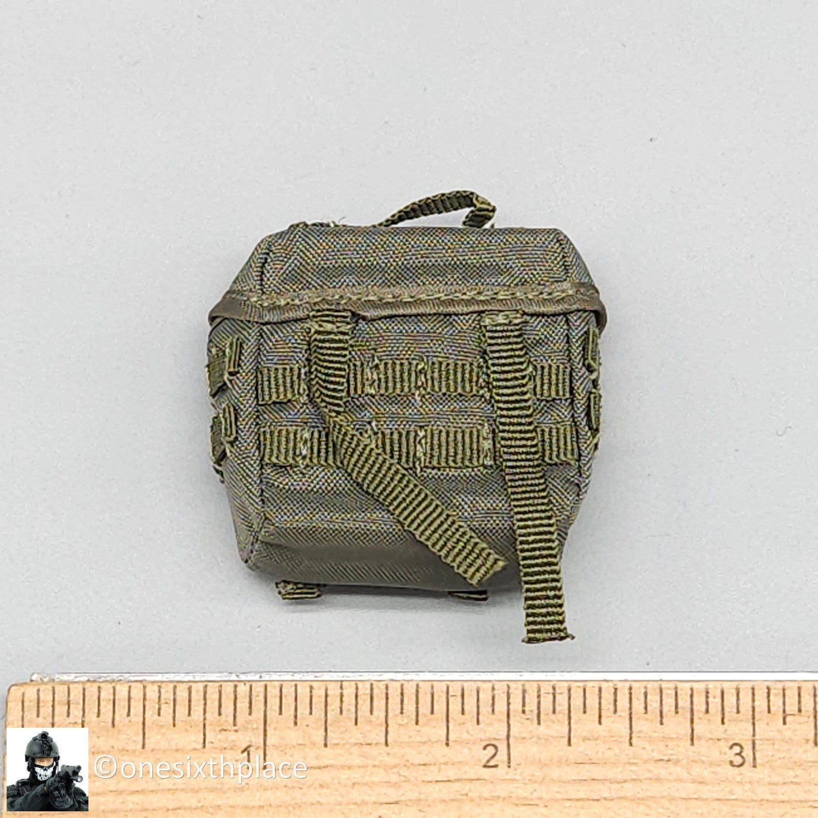1:6 DamToys Russian Spetsnaz FSB Alpha Group Gunner OD Green Butt Pack Pouch
