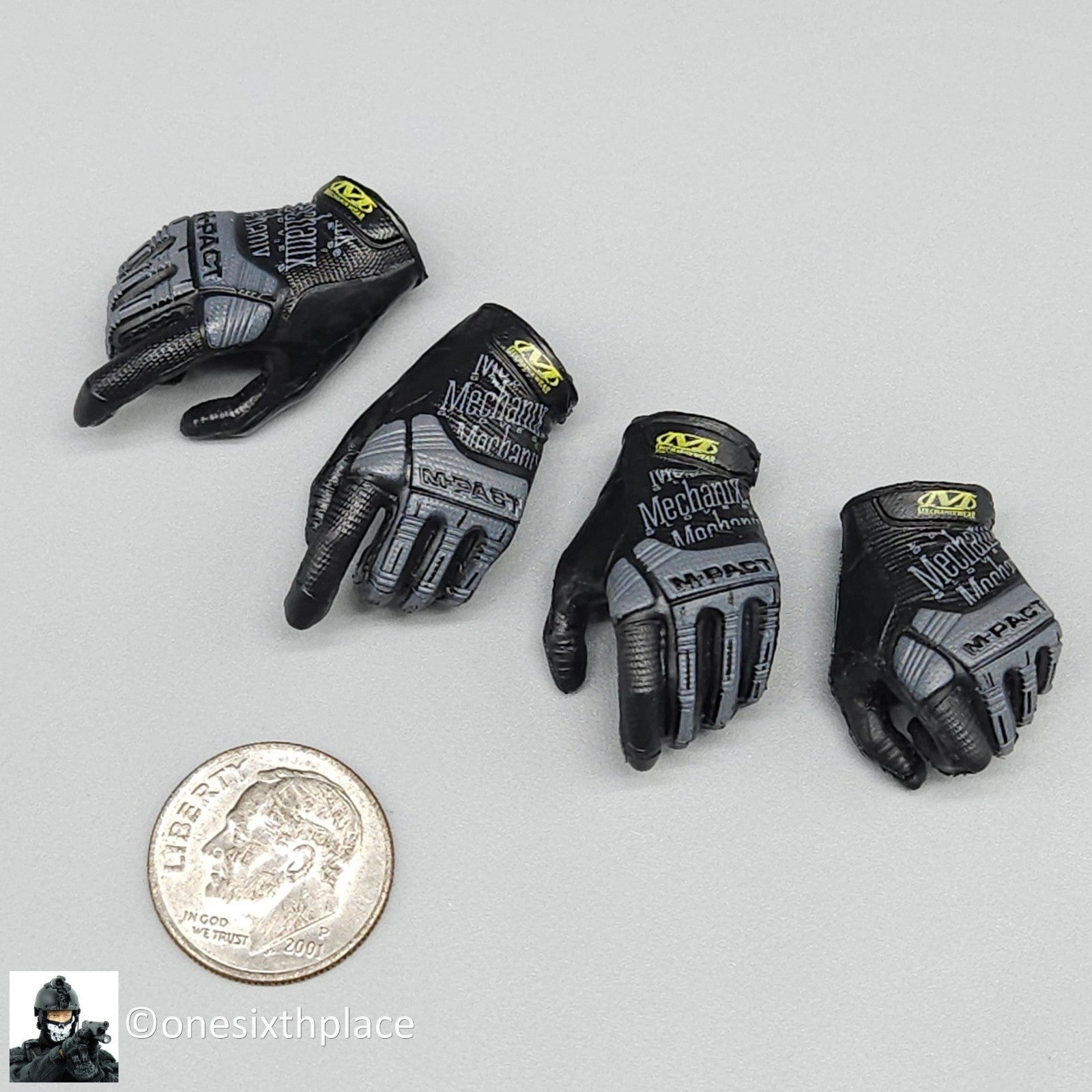 1:6 Very Cool Mobile Task Force Alpha-9 Female Gloved Hands for 12" Figures