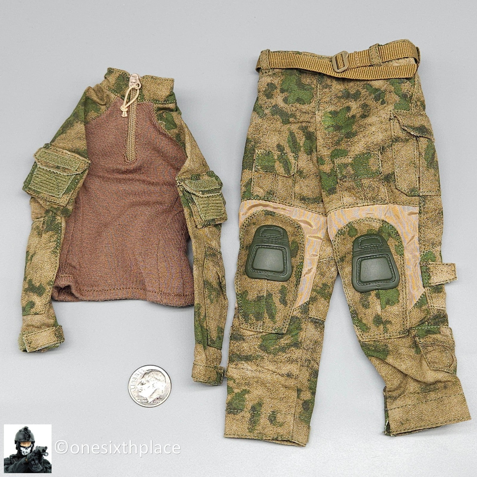 1:6 scale DamToys Russian Spetsnaz FSB Alpha Group Gunner A-TACS Camo Uniform