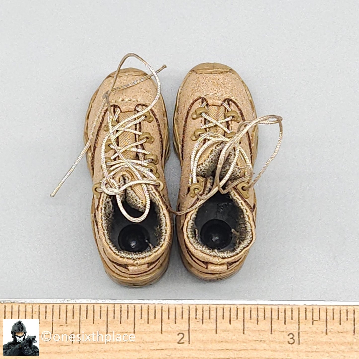1:6 Easy & Simple Russian Rapid Response SOBR Tan LOWA Boots for 12" Figures