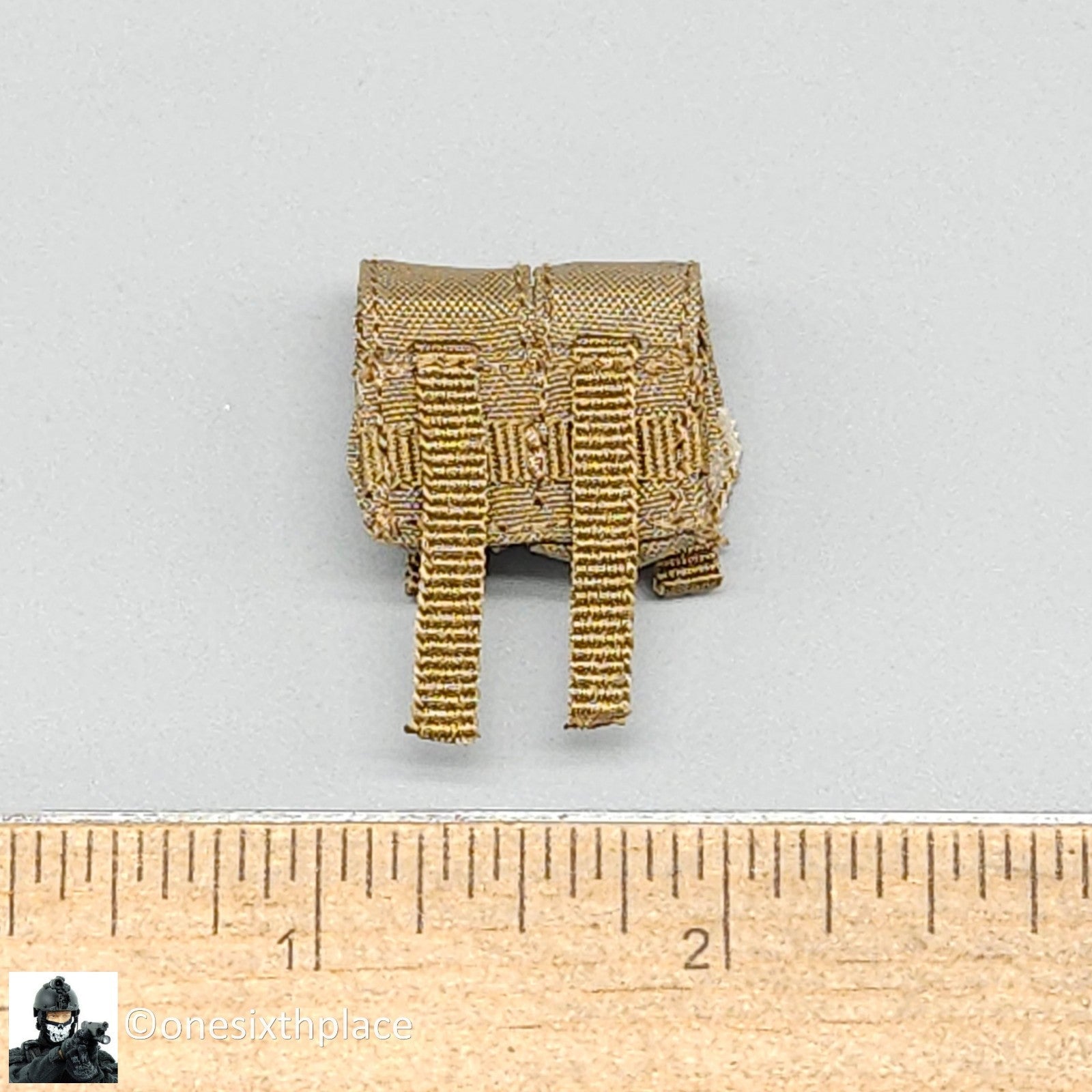 1:6 DamToys Russian Spetsnaz FSB Alpha Group Gunner Tan Double Grenade Pouch