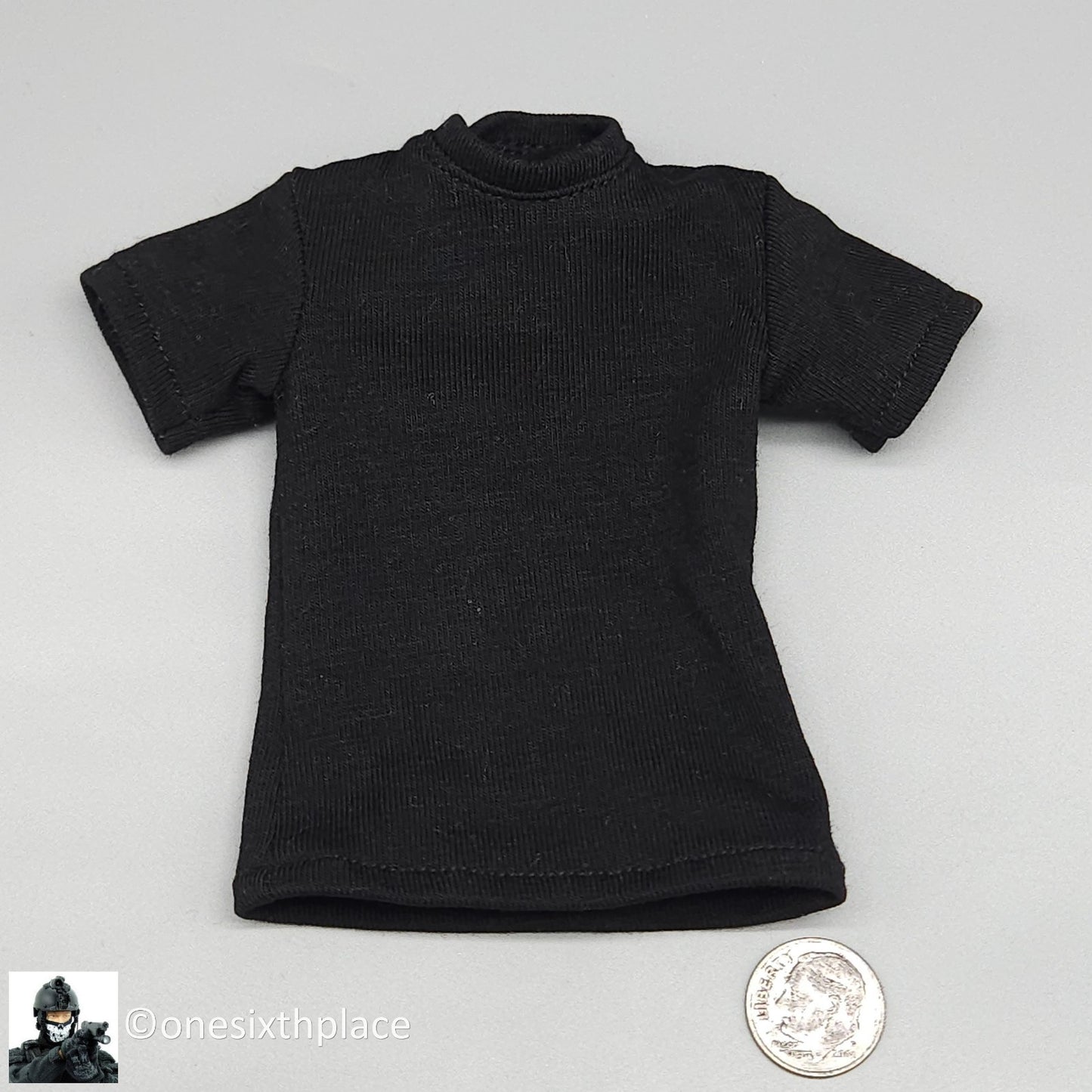 1:6 Easy & Simple Russian Rapid Response Unit SOBR Mens Black T-Shirt 12" Figure