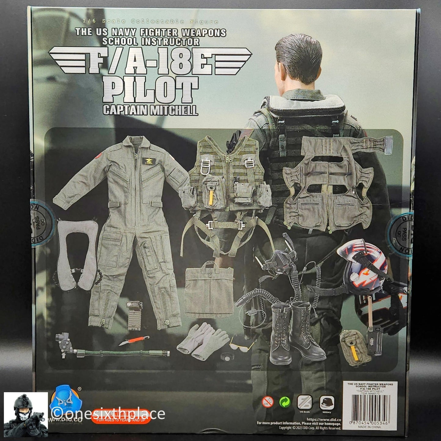 1:6 DiD US Navy Fighter Weapons School Instructor F/A-18E Pilot Capt Mitchell