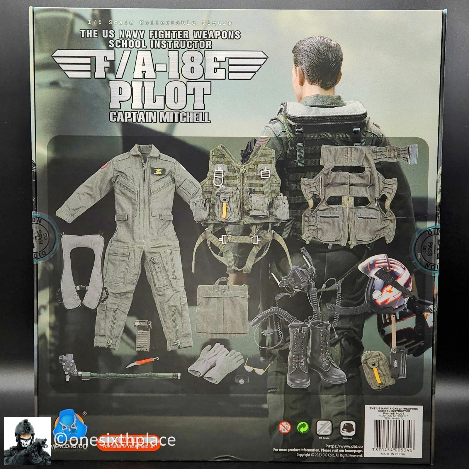 1:6 DiD US Navy Fighter Weapons School Instructor F/A-18E Pilot Capt Mitchell