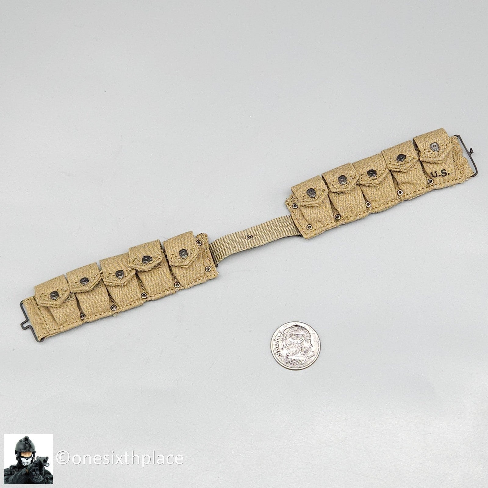 1:6 scale Ujindou WWII US Marine Corps in Okinawa M23 Cartridge Belt