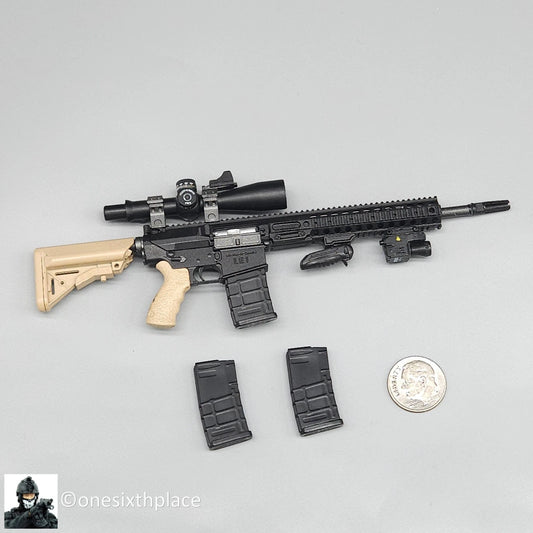 1:6 scale Green Wolf Gear British L129A1 Sniper Rifle w/ Scope for 12" Figure