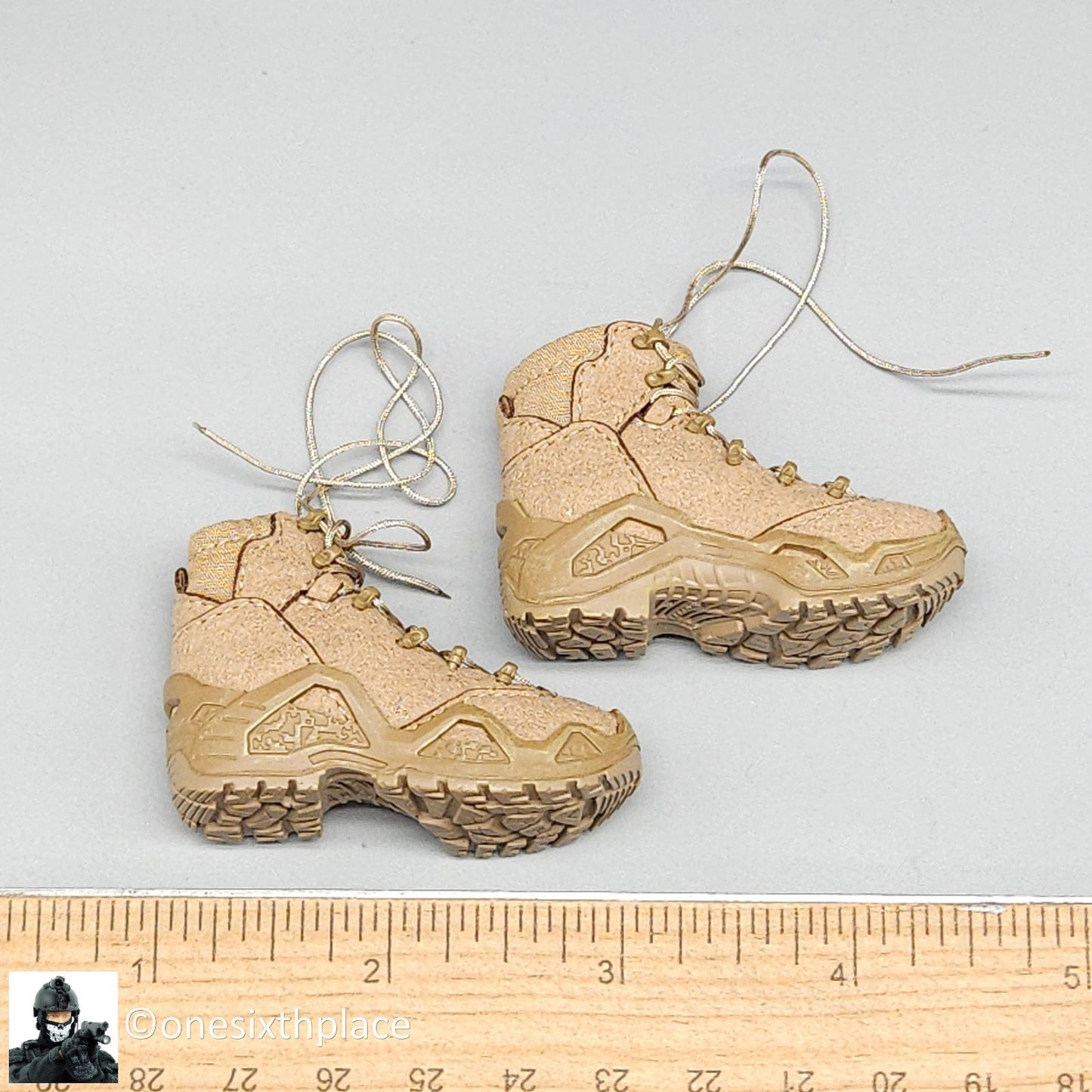1:6 Easy & Simple Russian Rapid Response SOBR Tan LOWA Boots for 12" Figures