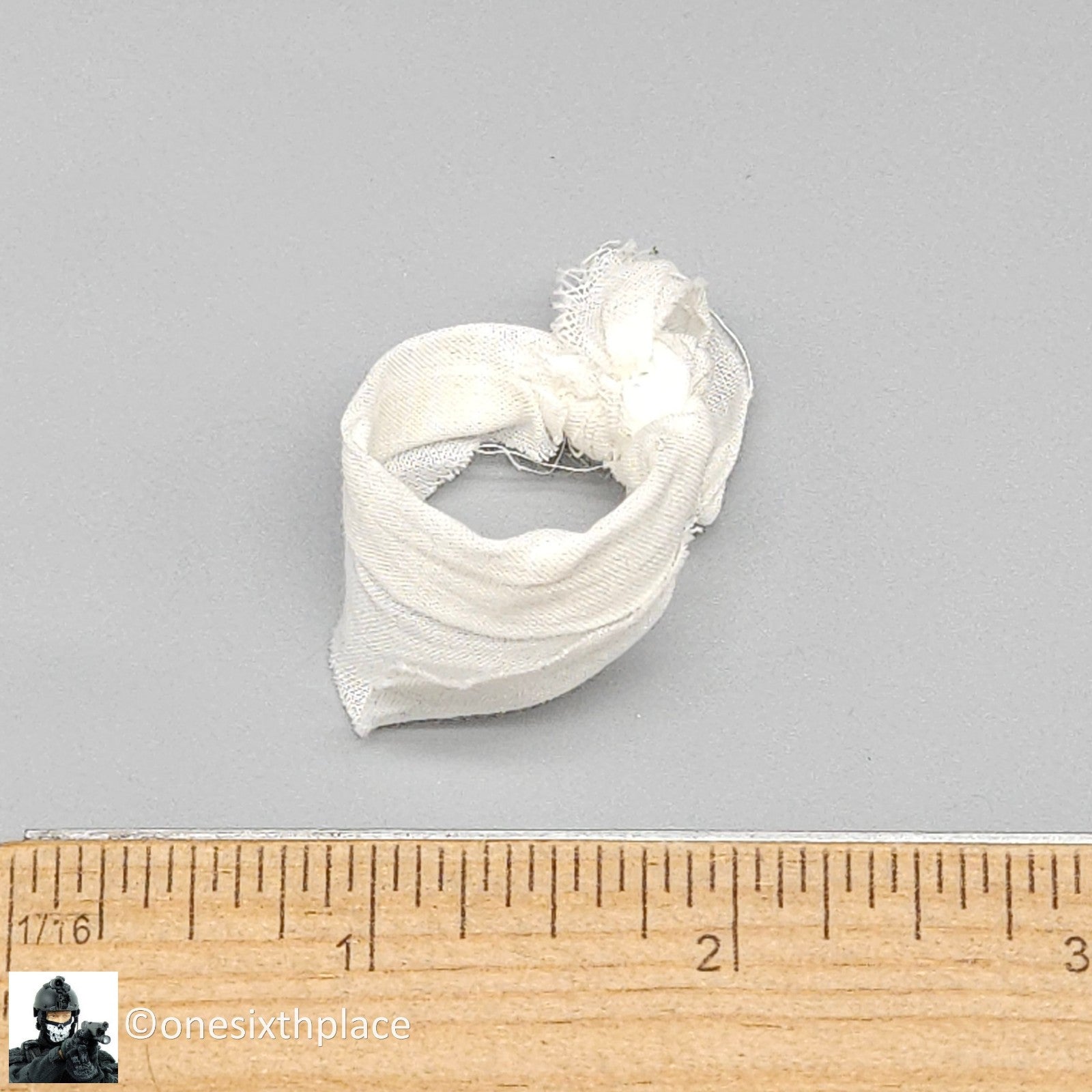 1:6 scale BBI Vietnam Green Beret White Bandana Scarf for 12" Figures