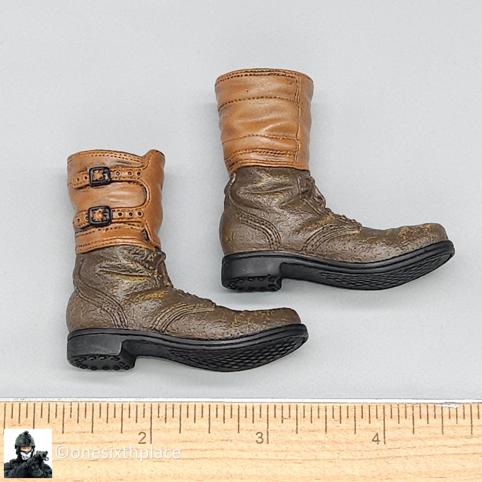 1:6 scale BBI Vietnam Green Beret M43 Buckle Boots for 12" Figures WWII