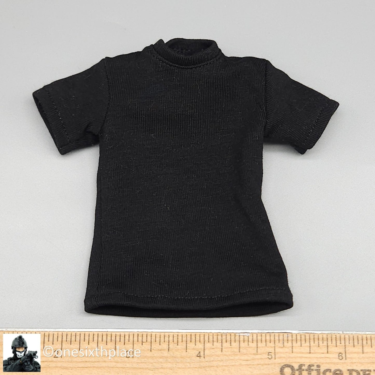 1:6 Easy & Simple Russian Rapid Response Unit SOBR Mens Black T-Shirt 12" Figure