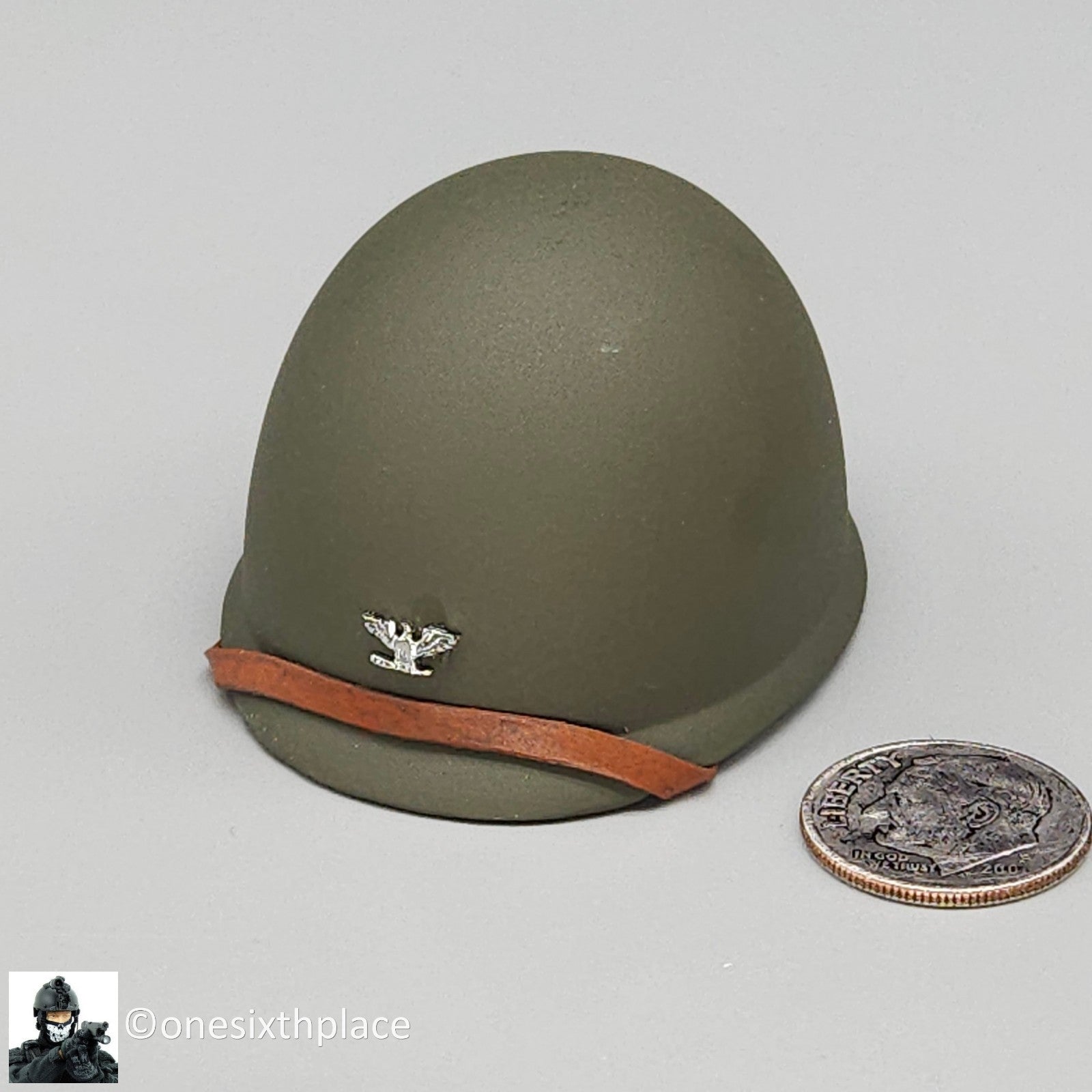 1:6 scale BBI Vietnam Green Beret Metal M1 Helmet for 12" Figures WWII