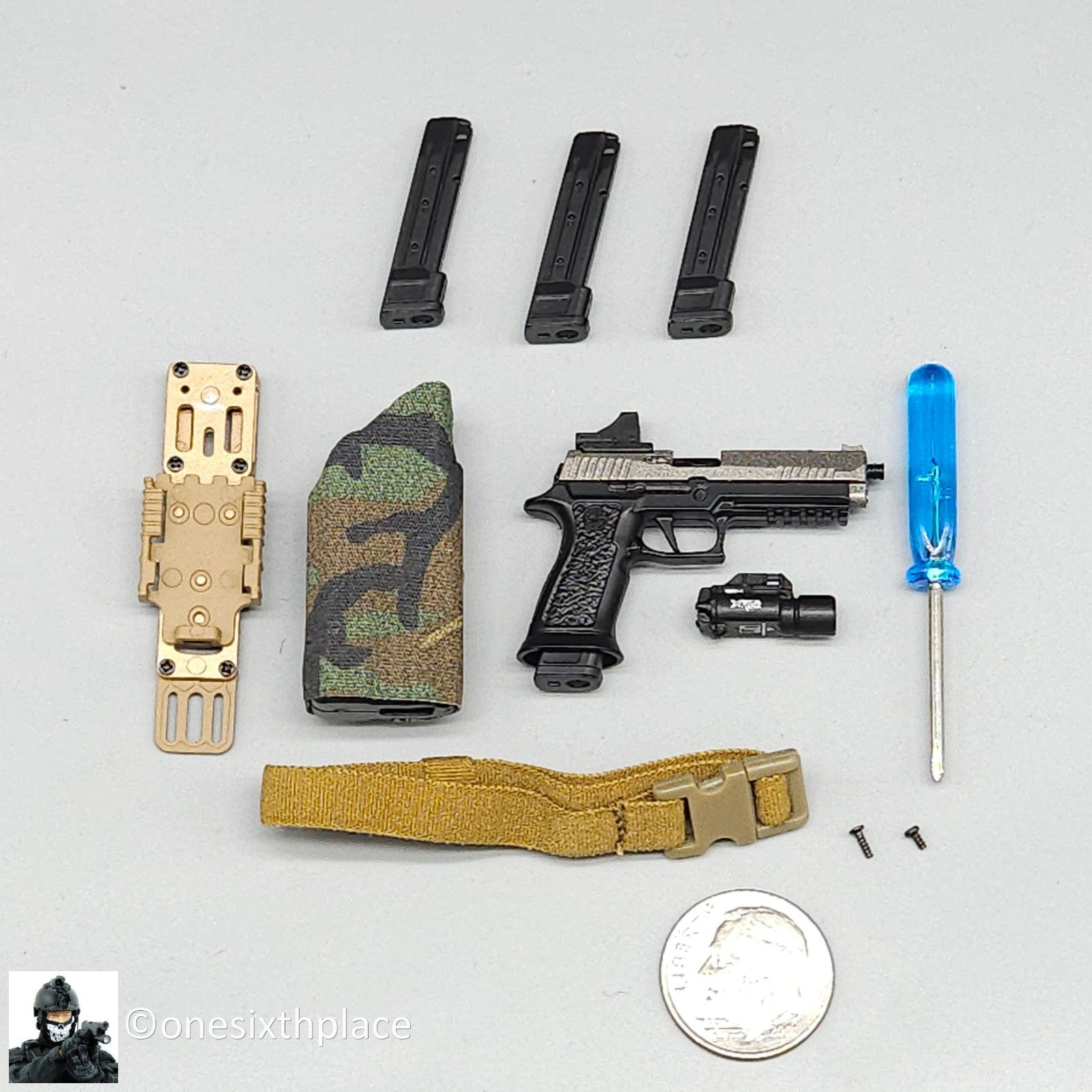 1:6 Easy & Simple Veteran Tactical Instructor Ch II SHOT Show Pistol w/ Holster