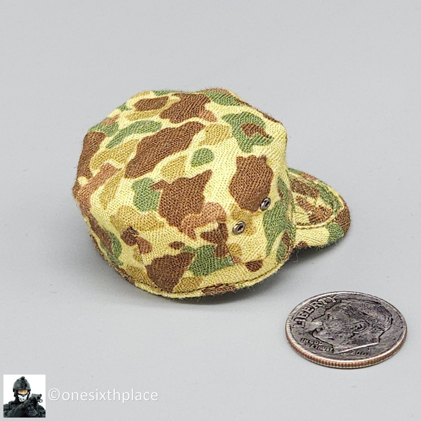 1:6 scale Ujindou WWII US Marine Corps in Okinawa Jungle Camo Hat for 12" Figure