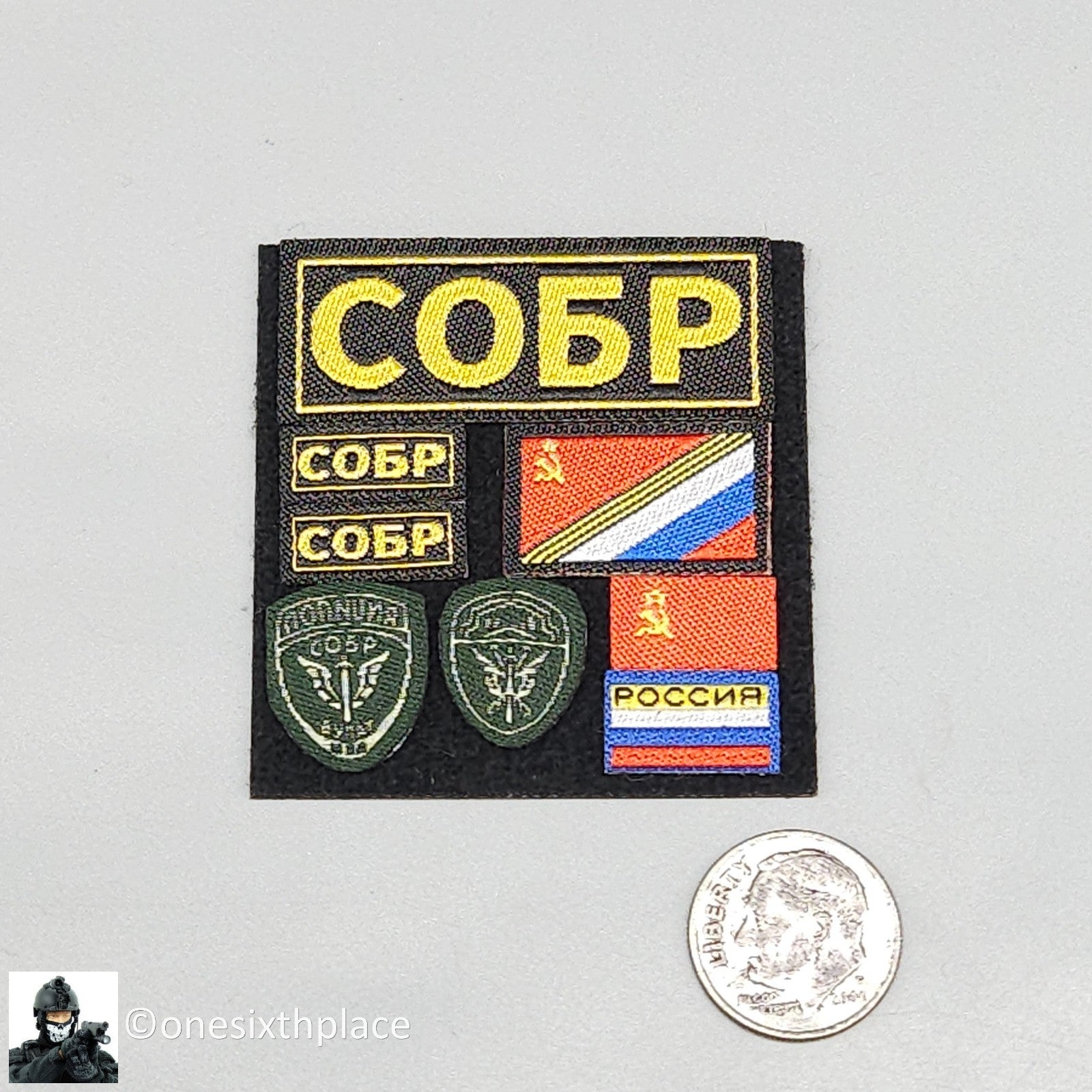 1:6 Easy & Simple Russian Rapid Response SOBR S Patches Set for 12" Figures