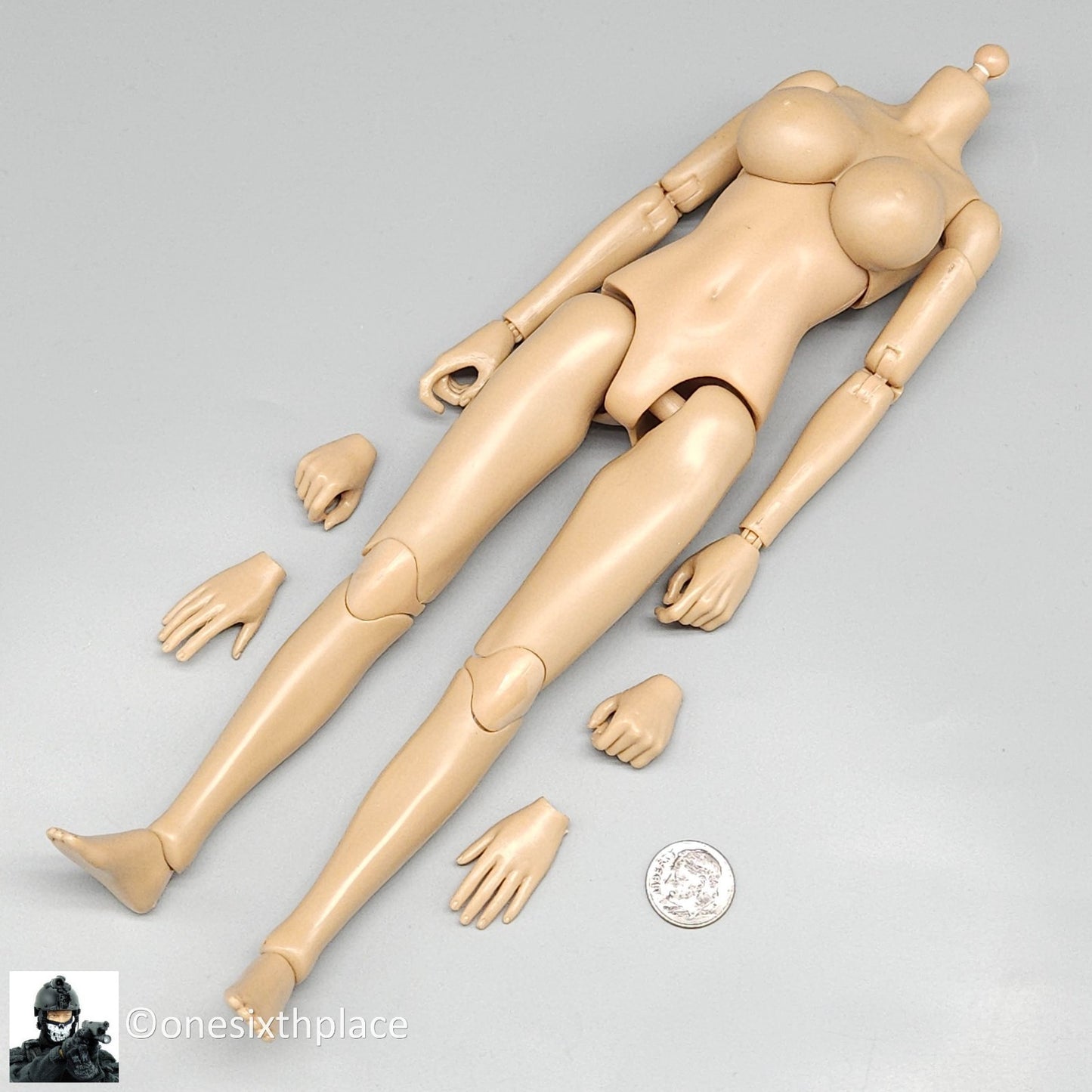 1:6 Flirty Girl Female 2.0 Large Bust Body FB02-L for 12" Figures READ NOTES