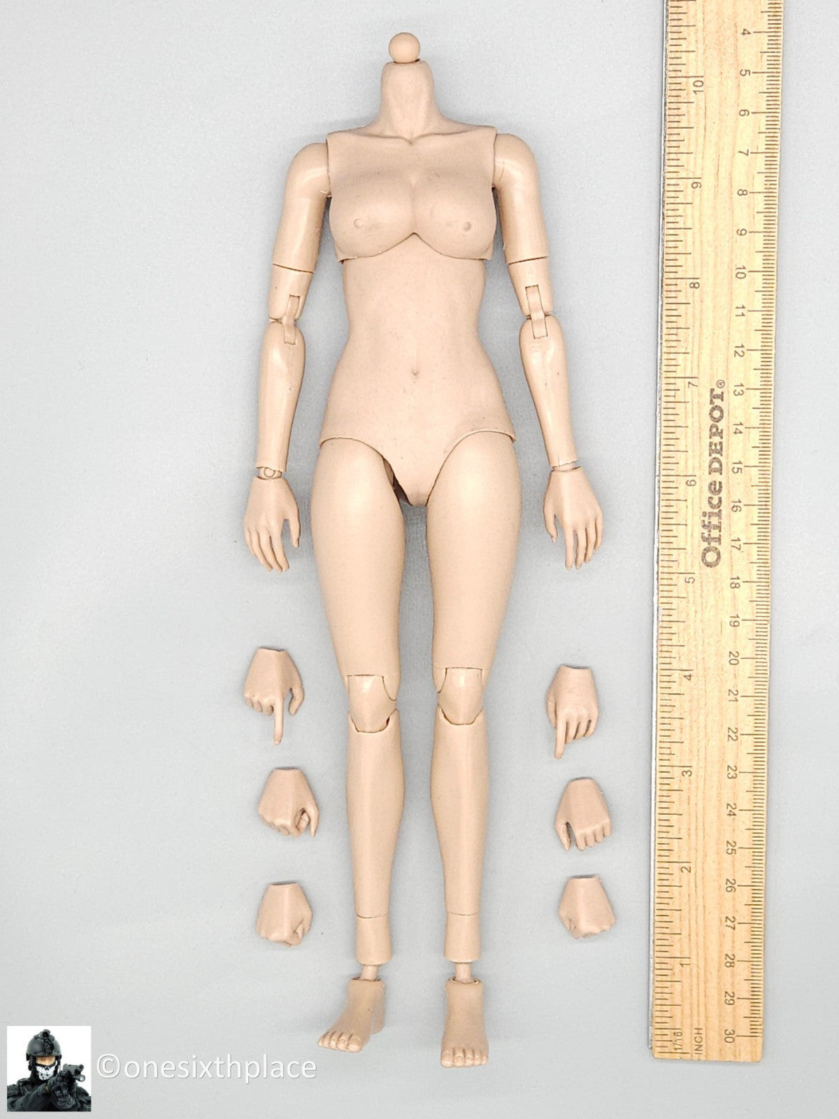 1:6 scale Very Cool Shadi Wilderness Female Body w/ Hands & Feet for 12" Figures