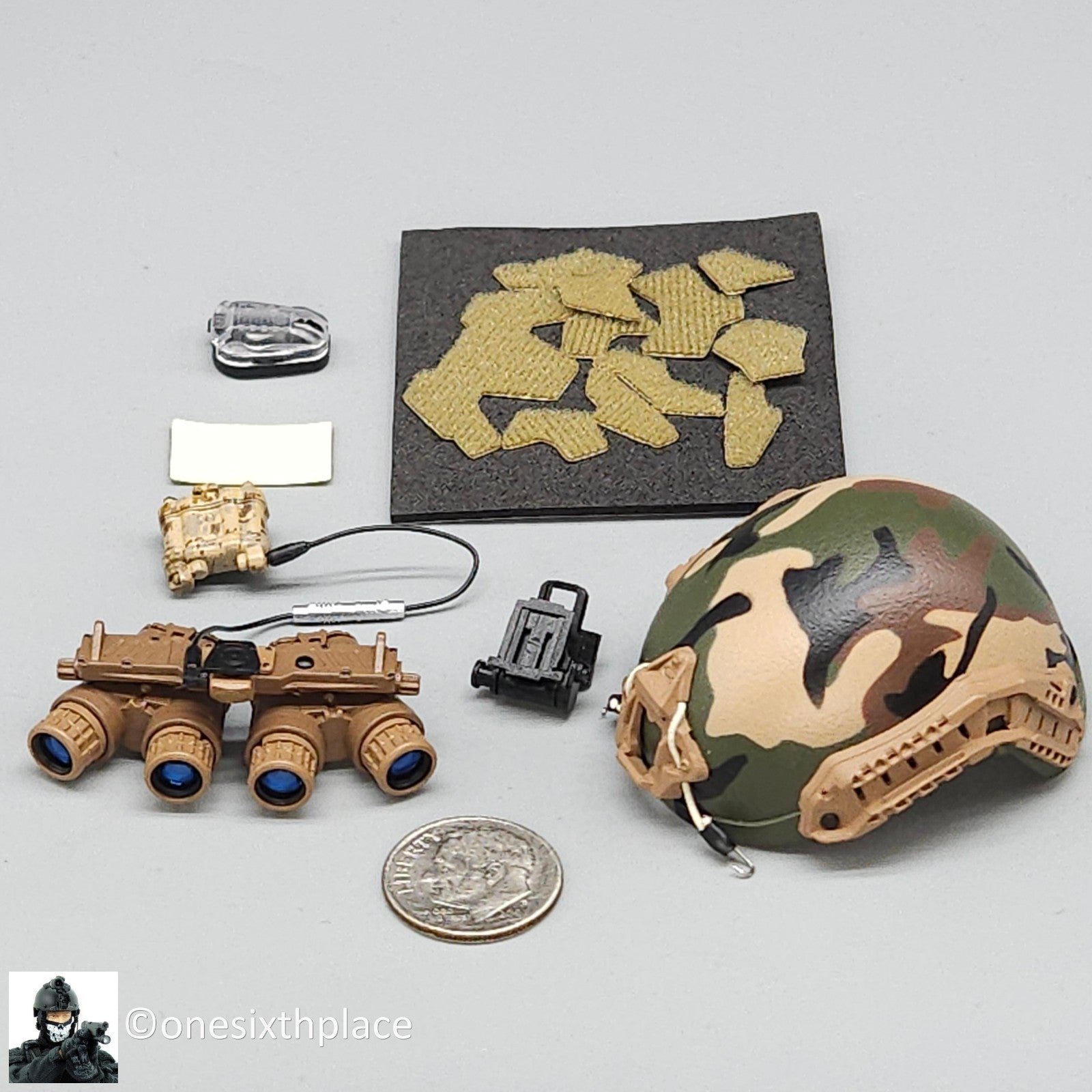 1:6 Easy & Simple Veteran Tactical Instructor Ch II SHOT Show Camo Helmet w/ NVG