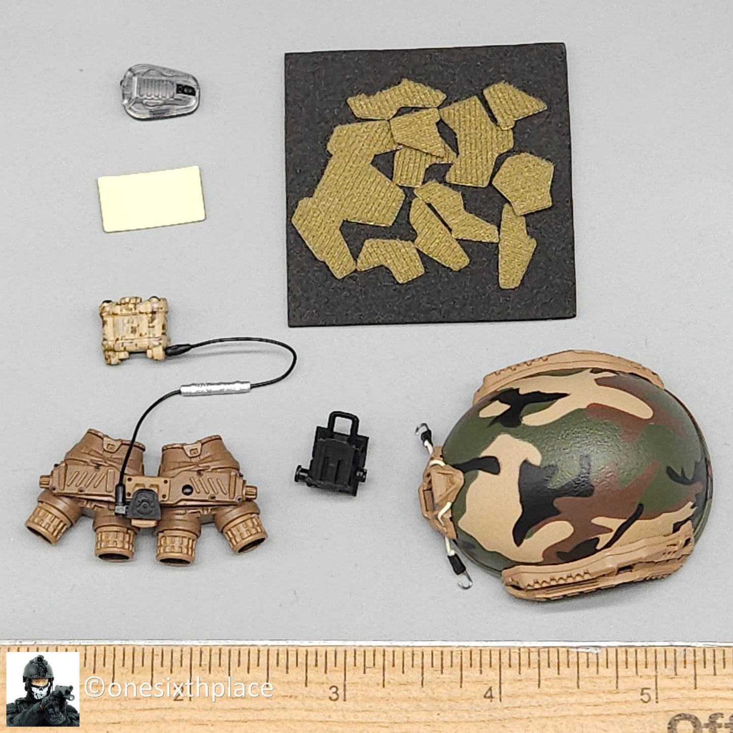 1:6 Easy & Simple Veteran Tactical Instructor Ch II SHOT Show Camo Helmet w/ NVG