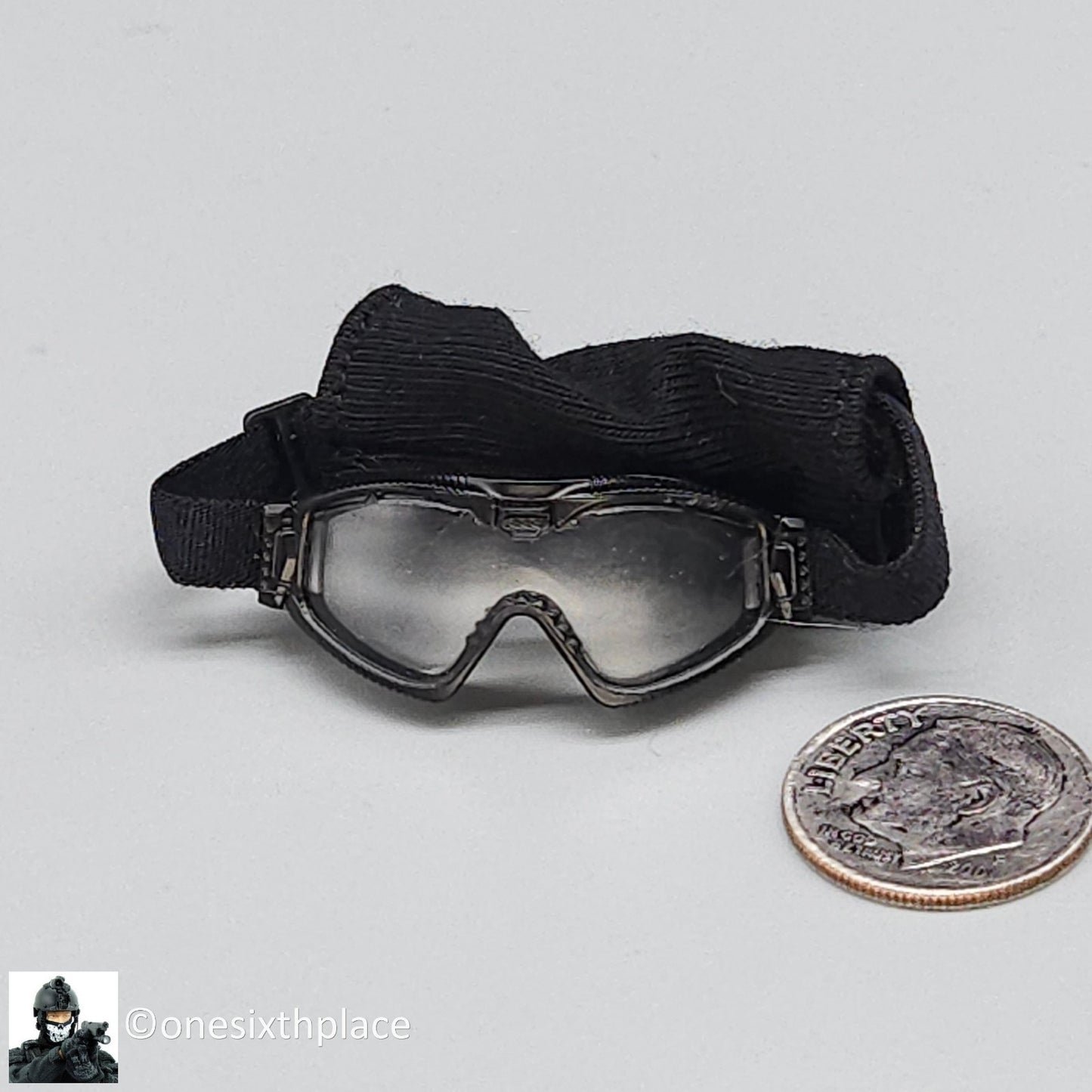 1:6 Easy & Simple Russian Rapid Response SOBR S Black Goggles for 12" Figures