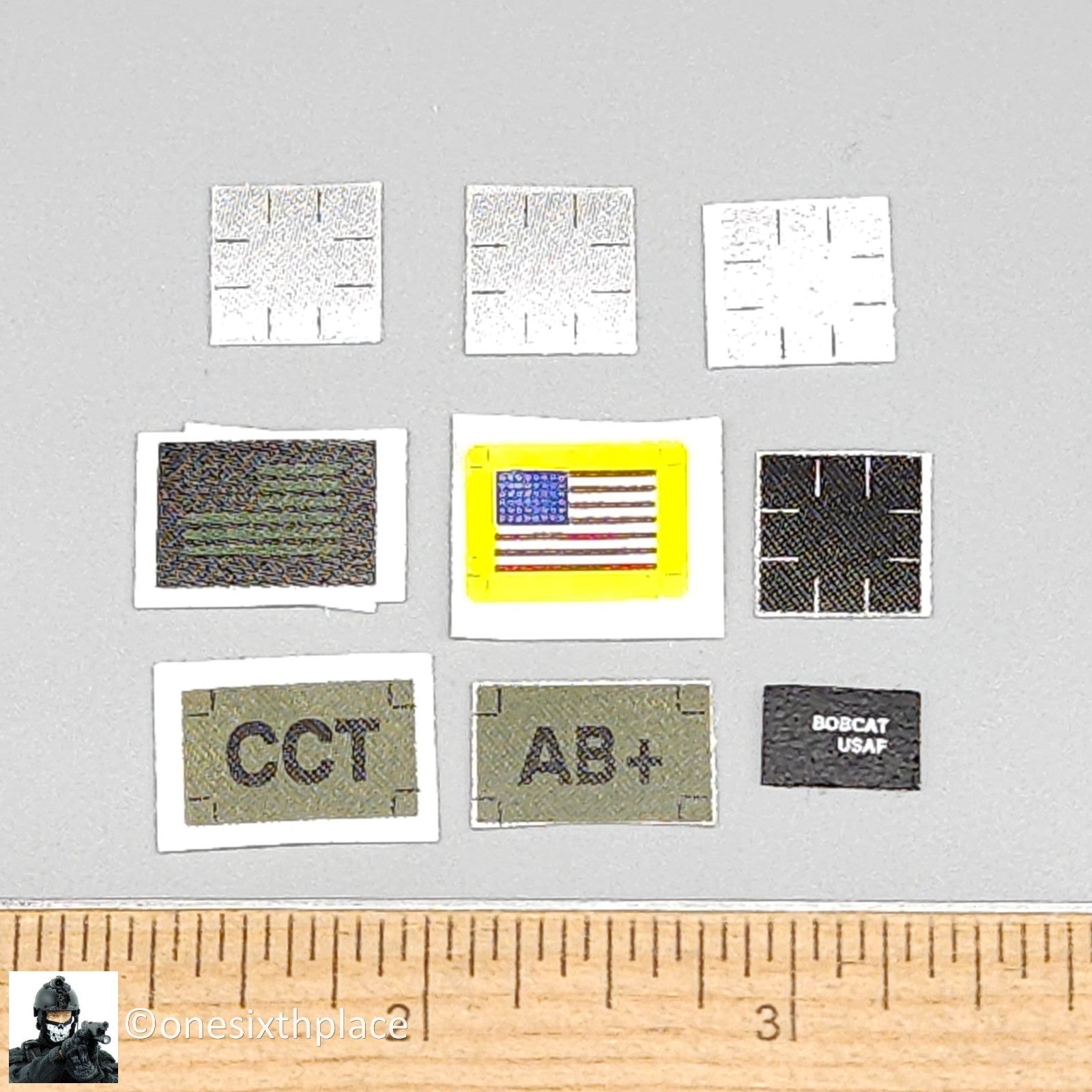 1:6 scale BBI CCT Bobcat Patches Set for 12" Figures