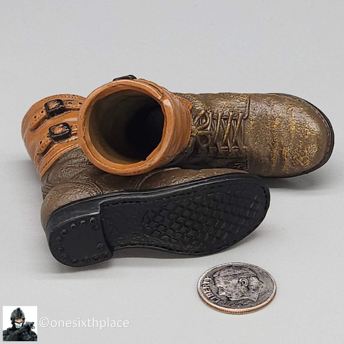 1:6 scale BBI Vietnam Green Beret M43 Buckle Boots for 12" Figures WWII