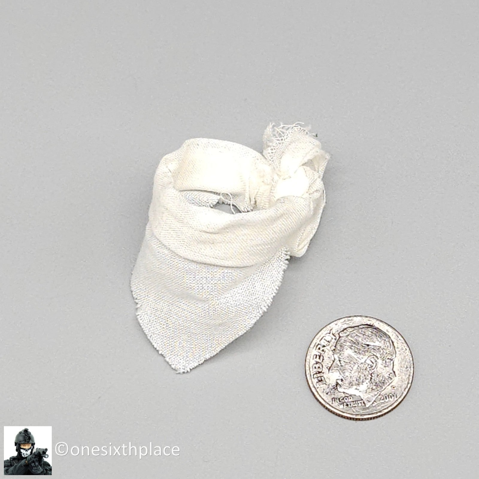 1:6 scale BBI Vietnam Green Beret White Bandana Scarf for 12" Figures