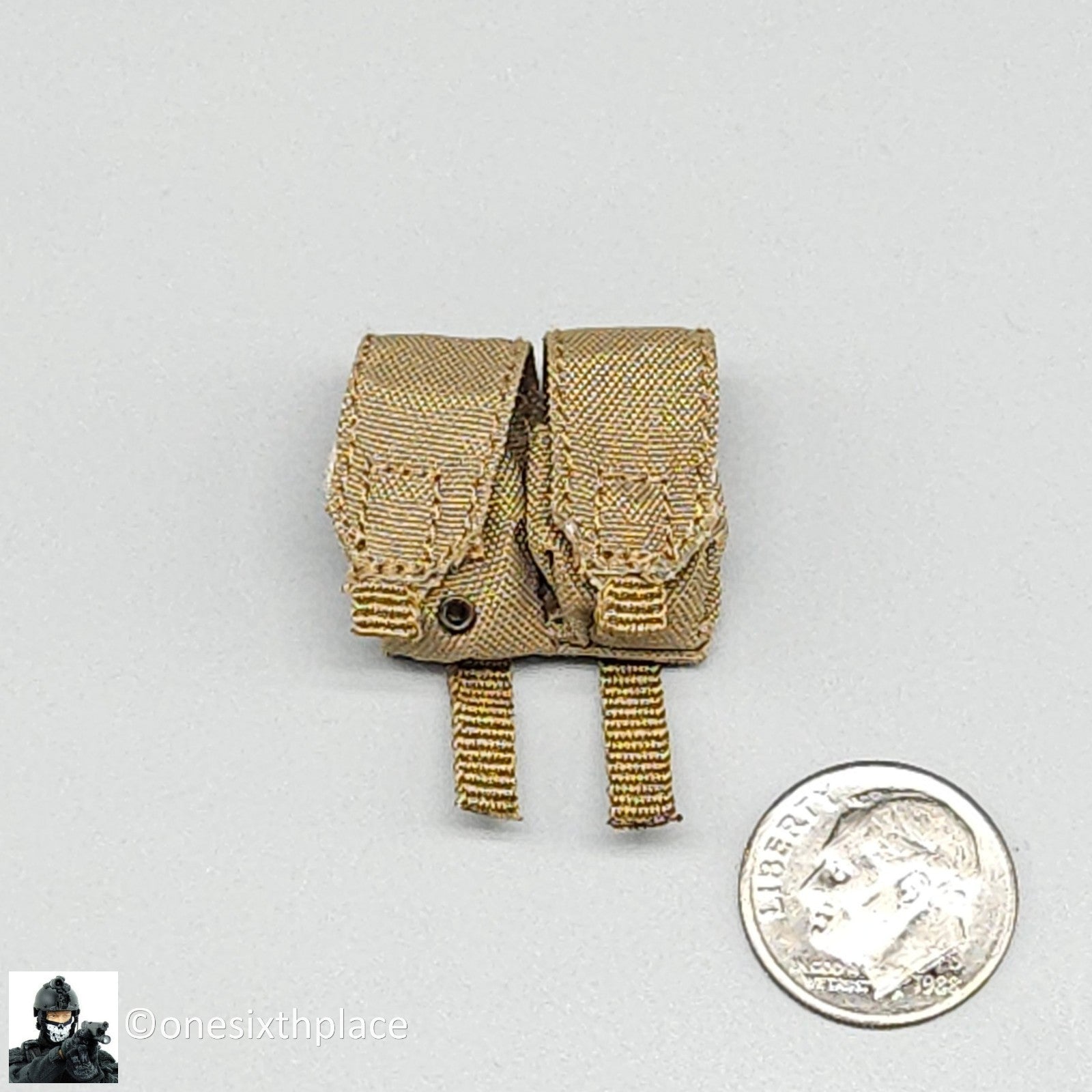 1:6 DamToys Russian Spetsnaz FSB Alpha Group Gunner Tan Double Grenade Pouch