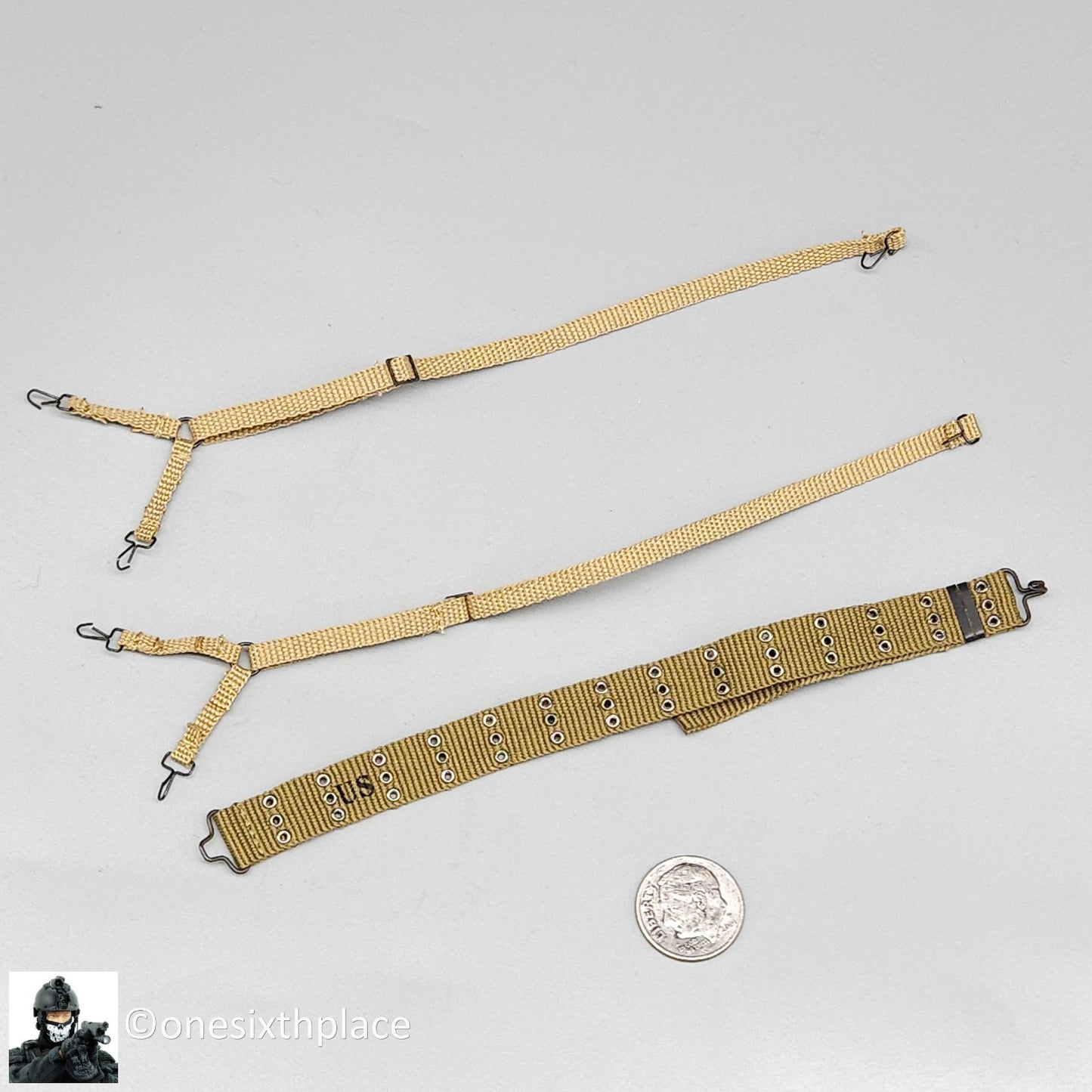 1:6 scale Ujindou WWII US Marine Corps in Okinawa M36 Belt w/ Suspenders