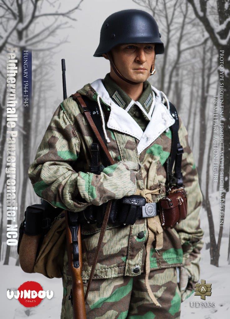 1:6 scale Ujindou WWII German Feldhernhalle Panzergrenadier NCO, Hungary 1944-1945 Figure UD9036