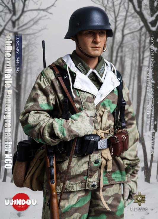 1:6 scale Ujindou WWII German Feldhernhalle Panzergrenadier NCO, Hungary 1944-1945 Figure UD9036