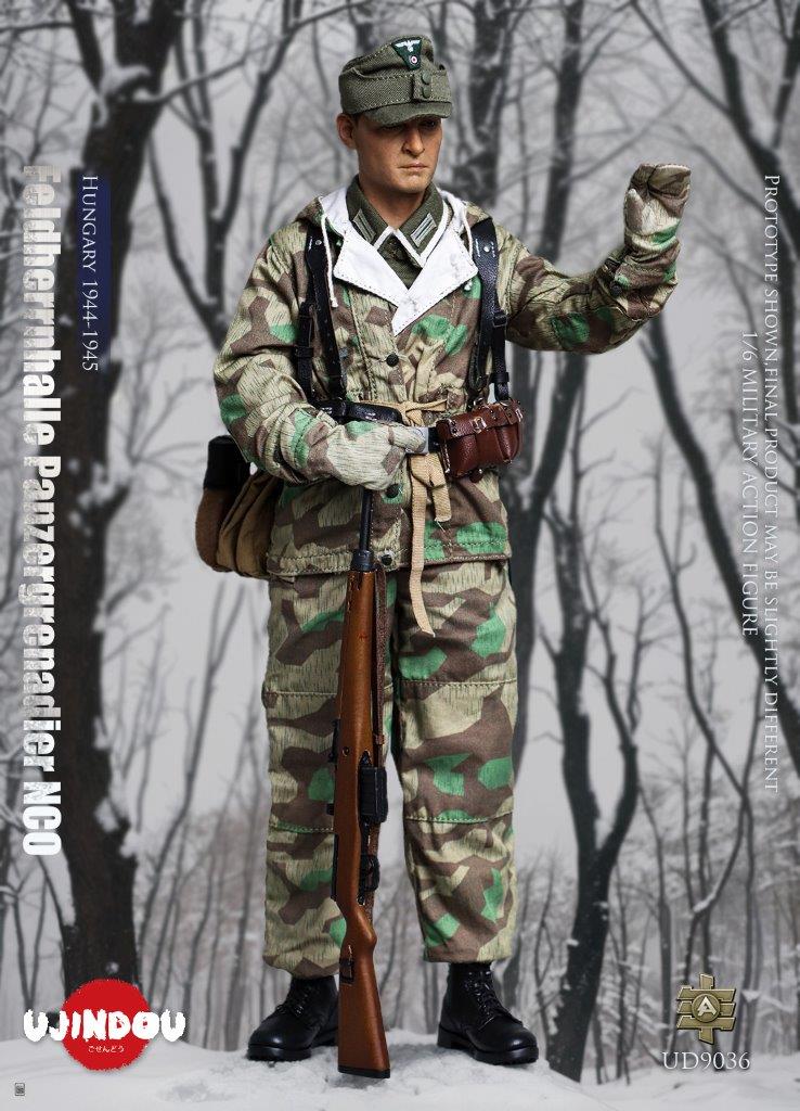 1:6 scale Ujindou WWII German Feldhernhalle Panzergrenadier NCO, Hungary 1944-1945 Figure UD9036