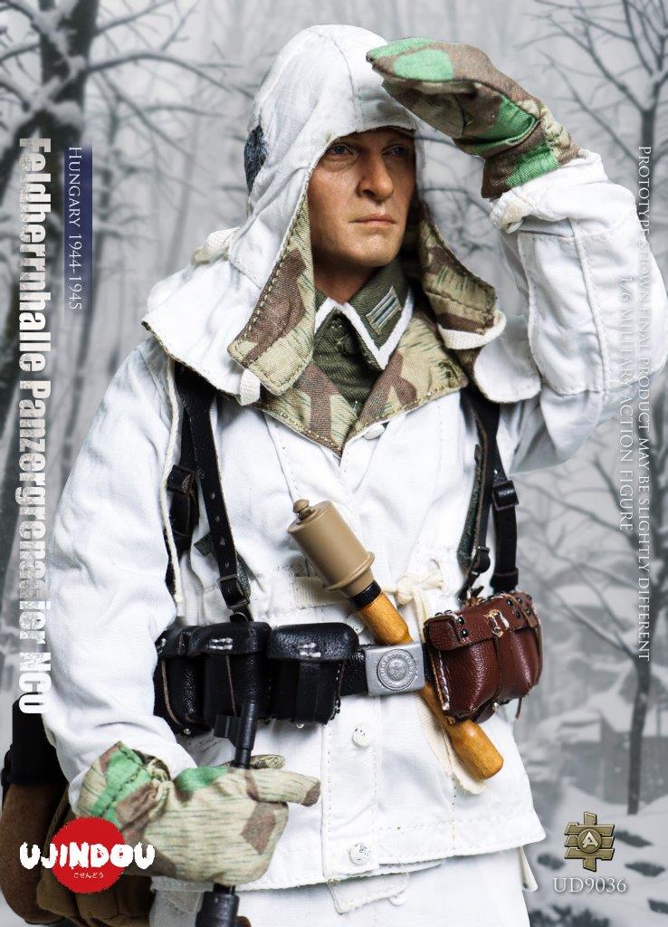 1:6 scale Ujindou WWII German Feldhernhalle Panzergrenadier NCO, Hungary 1944-1945 Figure UD9036