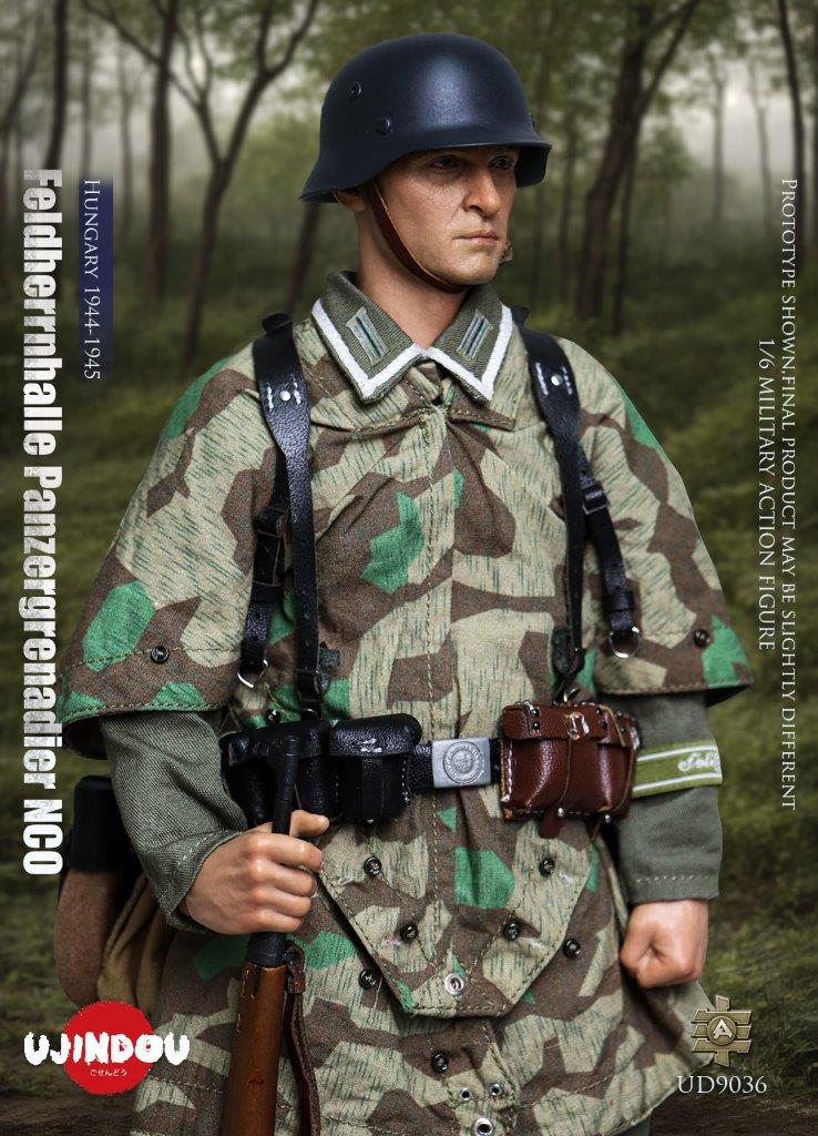 1:6 scale Ujindou WWII German Feldhernhalle Panzergrenadier NCO, Hungary 1944-1945 Figure UD9036