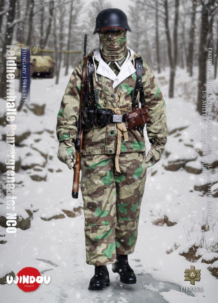 1:6 scale Ujindou WWII German Feldhernhalle Panzergrenadier NCO, Hungary 1944-1945 Figure UD9036