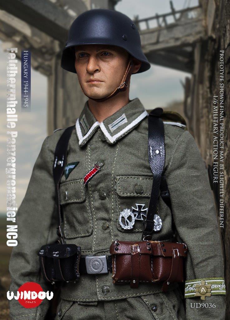 1:6 scale Ujindou WWII German Feldhernhalle Panzergrenadier NCO, Hungary 1944-1945 Figure UD9036