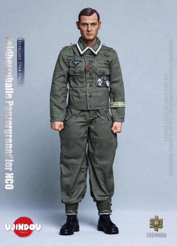1:6 scale Ujindou WWII German Feldhernhalle Panzergrenadier NCO, Hungary 1944-1945 Figure UD9036