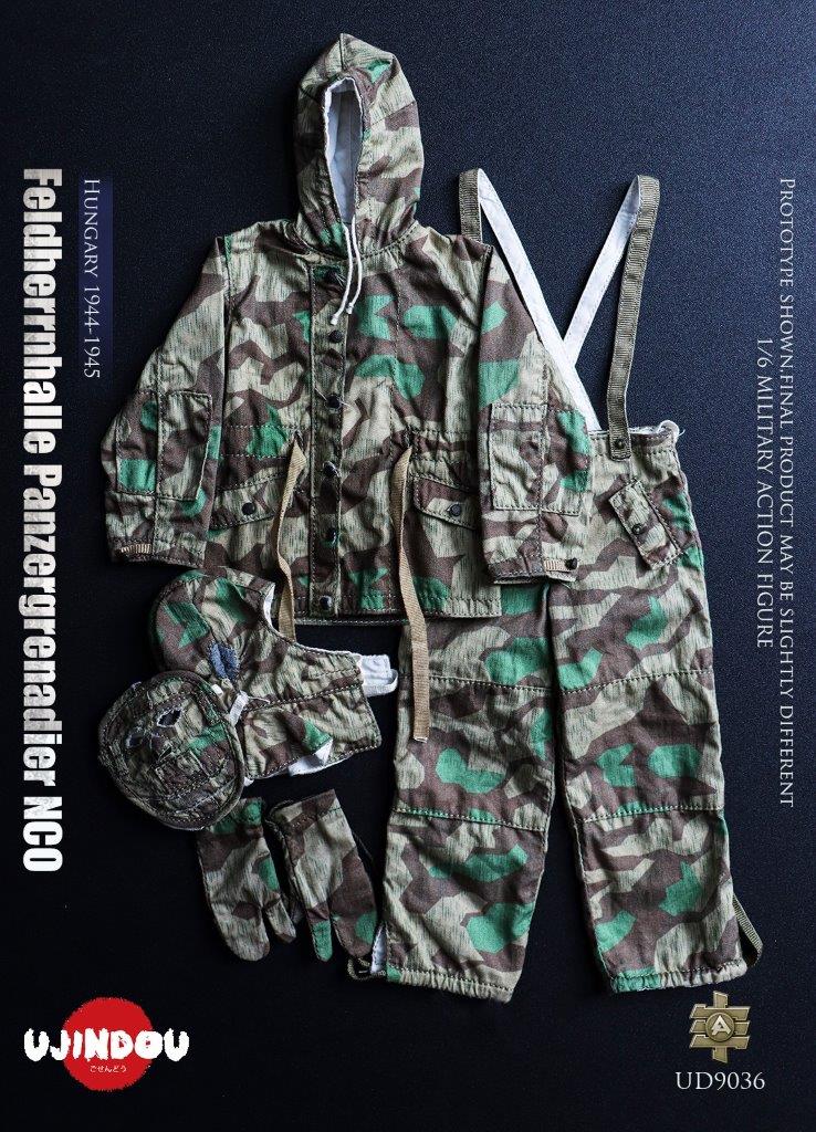 1:6 scale Ujindou WWII German Feldhernhalle Panzergrenadier NCO, Hungary 1944-1945 Figure UD9036
