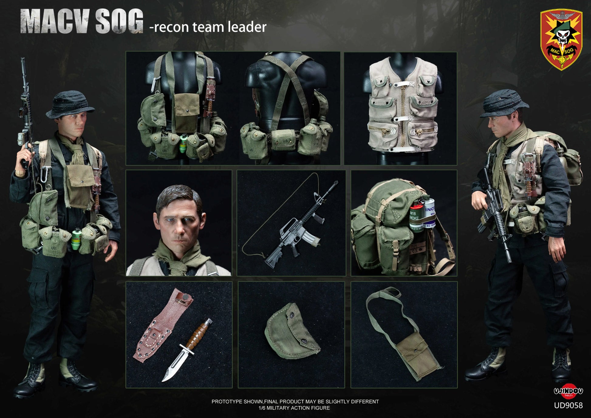 ミリタリー 1/6 MACV-SOG 1:6 scale Ujindou MACV-SOG Recon Team Leader in Vietnam 12