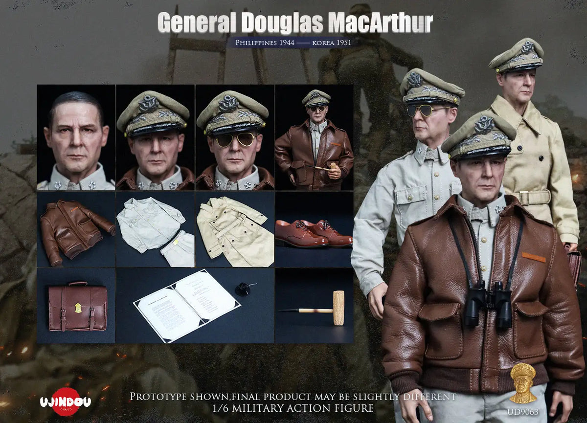 1:6 scale Ujindou General Douglas MacArthur Philippines 1944 Korea 1951 Figure UD9063