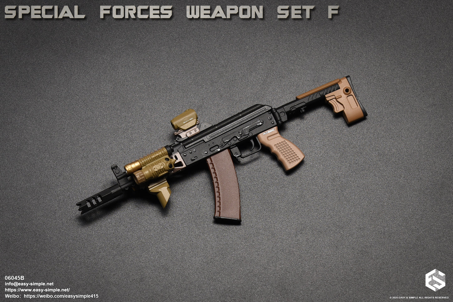 1:6 scale Easy & Simple Special Forces Weapon Set F Ver. B for 12" Figures 06045B