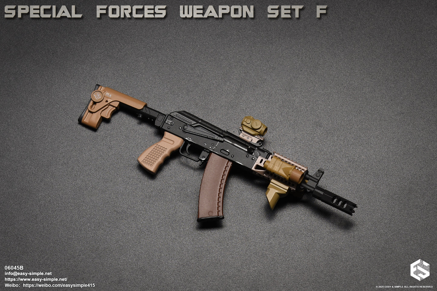 1:6 scale Easy & Simple Special Forces Weapon Set F Ver. B for 12" Figures 06045B